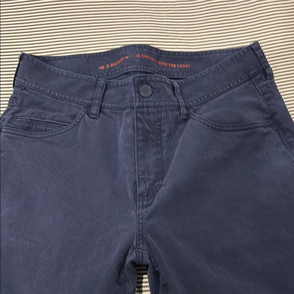 Rhone 5 Pocket Blue Pants 32